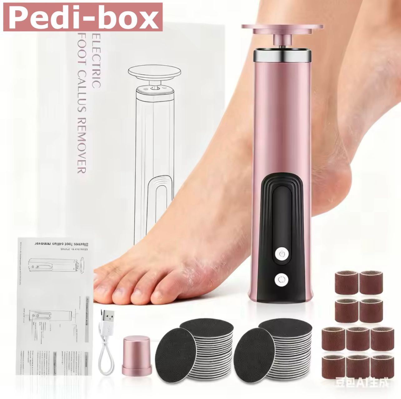 מכשיר פדיקור  ביתי עור יבש